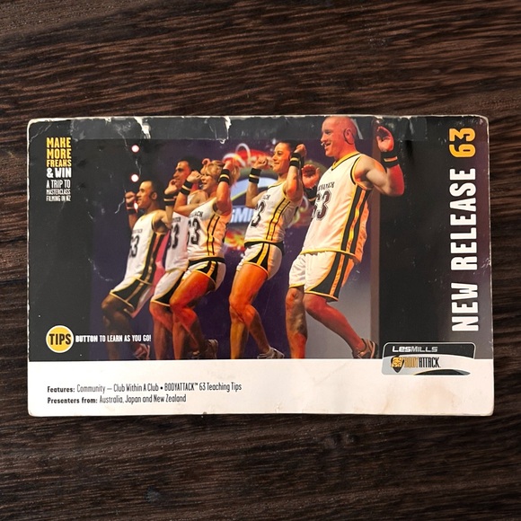 Les Mills BODYATTACK 63 CD, DVD, & Choreography Booklet - Picture 2 of 3